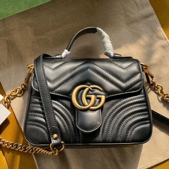 🥃Gucci GG Marmont small top handle bag - Picture 1 of 9